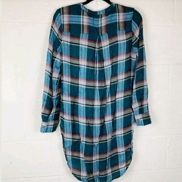 Akemi Kin Lucie Blue Plaid Tunic - Picture 6 of 7